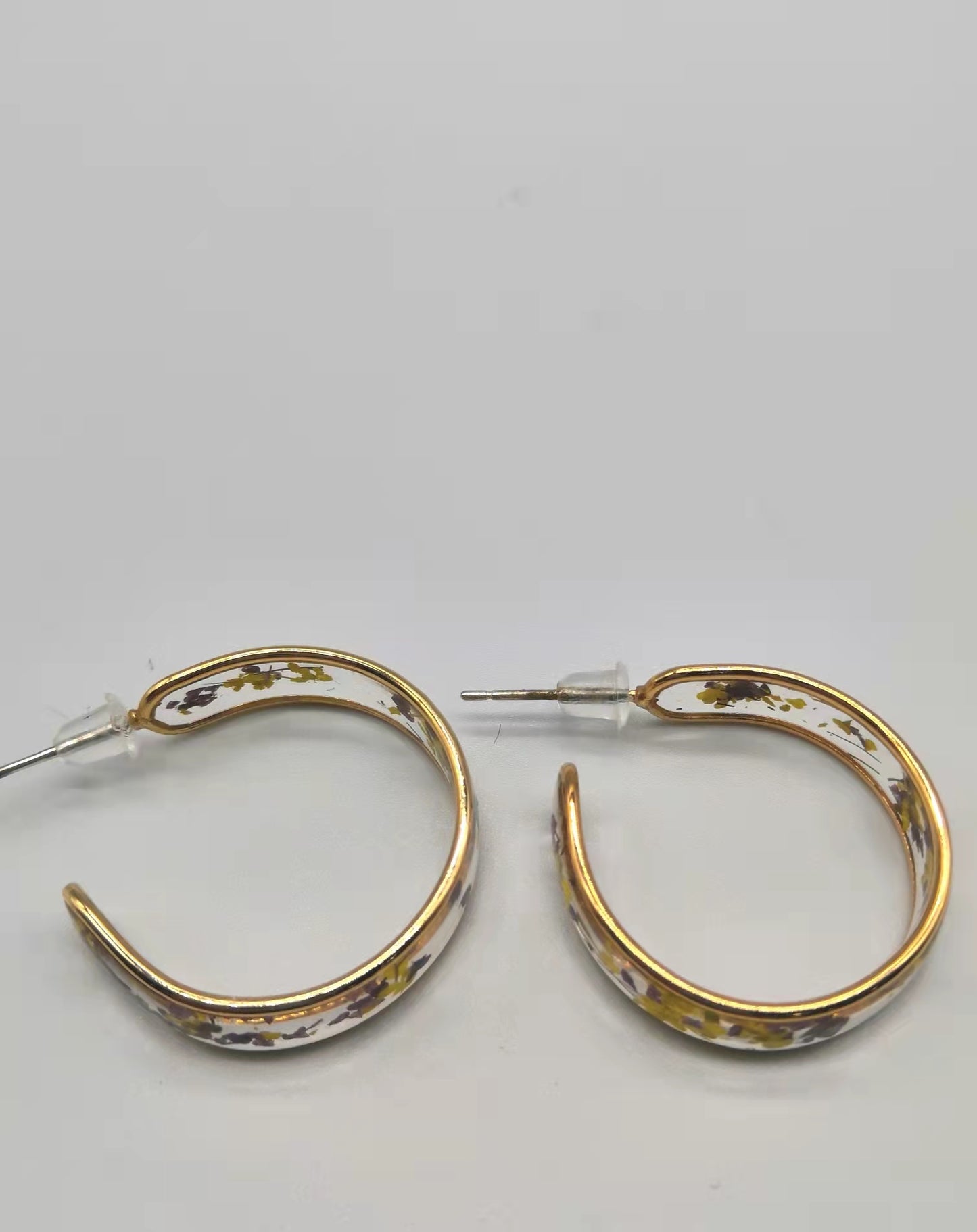 ERG-2613-1/Resin Flower Hoops