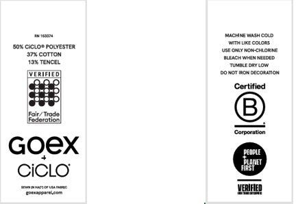 Care Labels- 50% CICLO POLY  37% COTTON  13%--TUMBLE DRY LOW