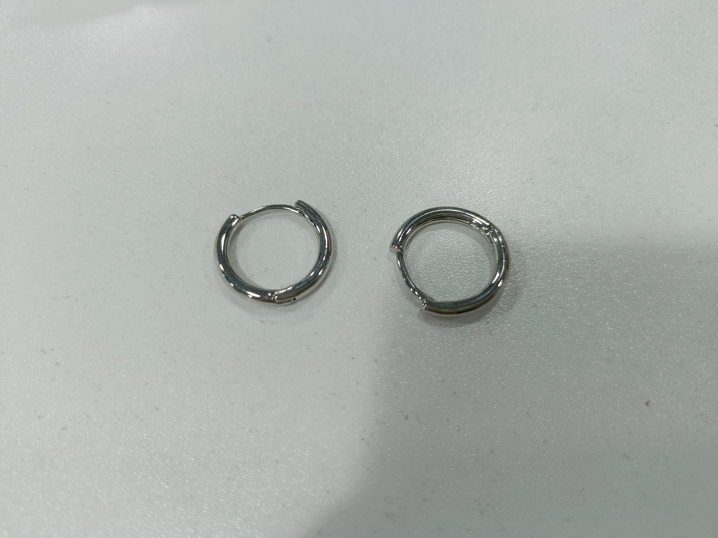 Silver Huggie Hoop