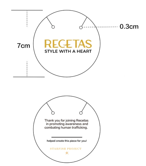 7cm Round Necklace Cards