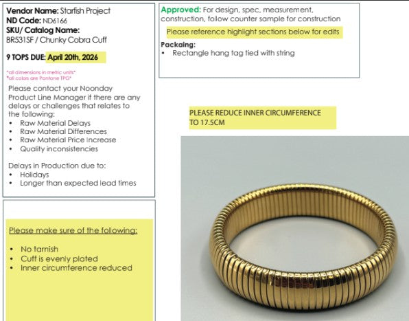 Chunky Cobra Cuff