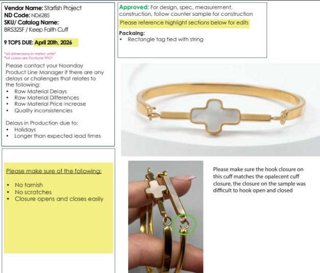 Keep Faith Cuff