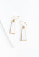 Pillar Mother of Pearl Earrings in Gold