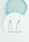Pillar Mother of Pearl Earrings in Silver