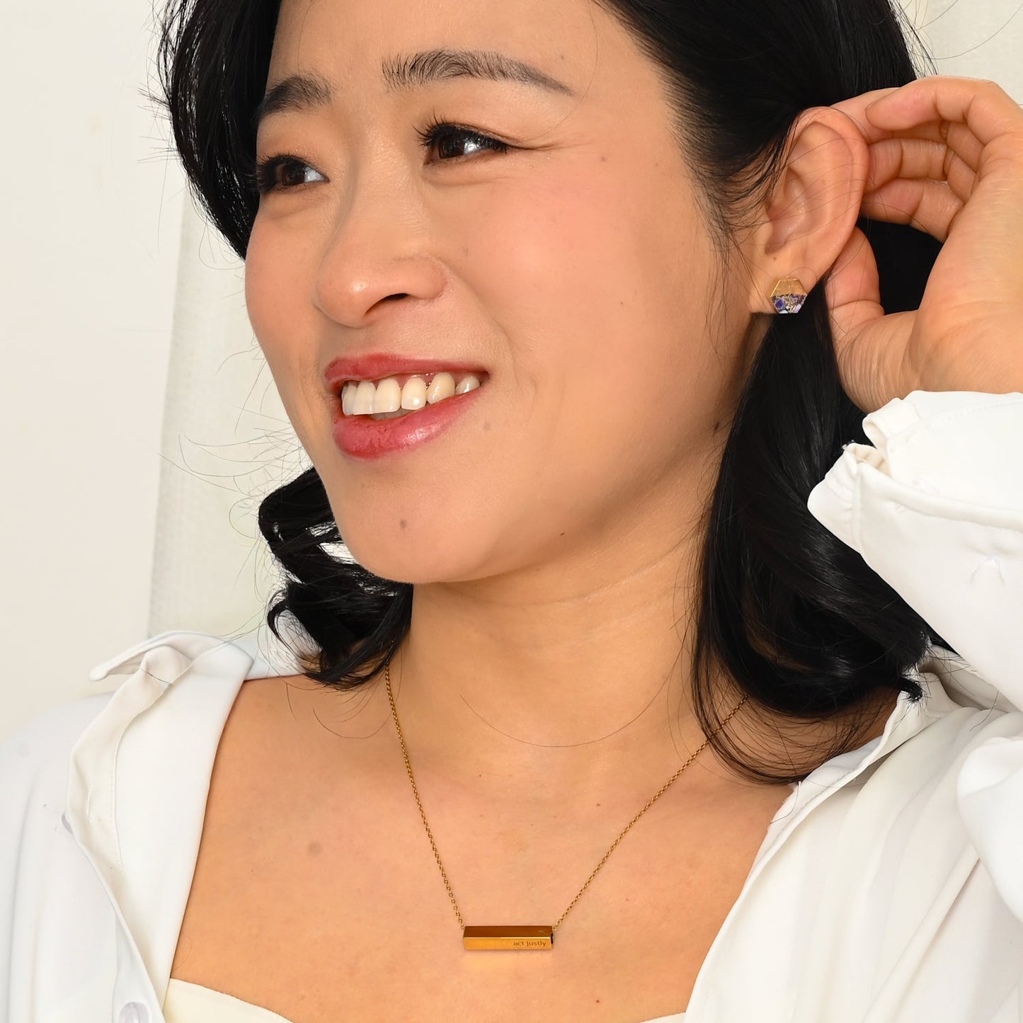 Canopy Stud Earrings – Royal Purple Emperor Stone