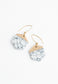 Restored White Turquoise Earrings