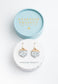 Restored White Turquoise Earrings