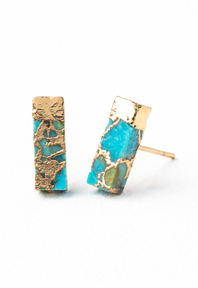 Brayden Turquoise Studs
