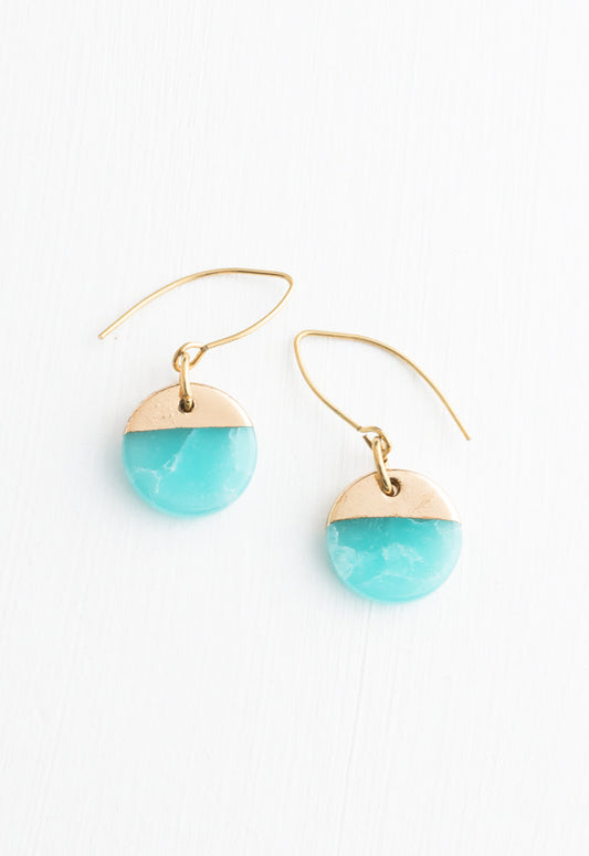 Refresh Earrings in Aqua