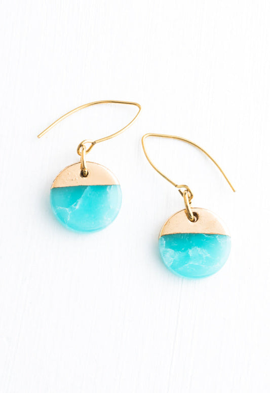 Refresh Earrings in Aqua