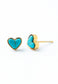 Bay Studs in Gold