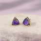 Haven Studs – Royal Purple Emperor Stone