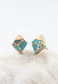Desert Bloom Diamond Turquoise Studs