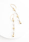 Fusion Two-Toned Beaded Drop Earrings -Mekhada
