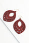Crimson Wood Earrings