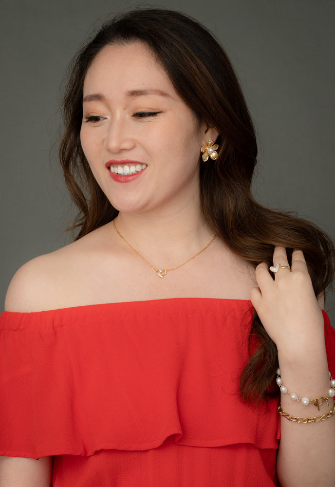 Hope In Bloom Earrings in Gold