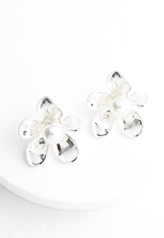 Hope In Bloom Earrings in Silver