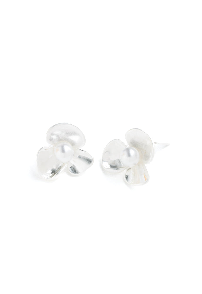 Perennial Bloom Earrings in Silver