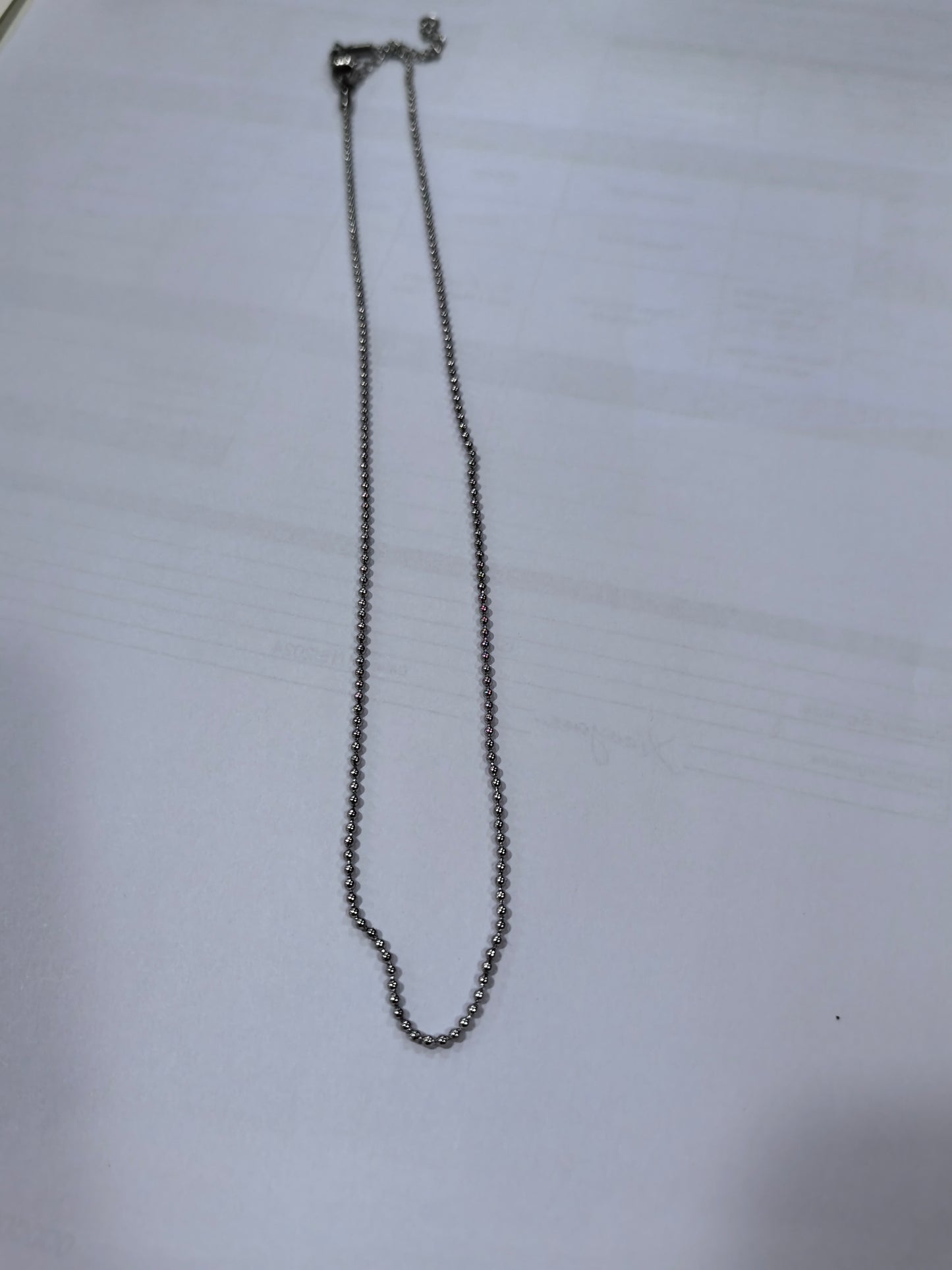 1.5mm Ball Chain Necklace-S