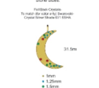 Crescent Moon Pendant Necklace-B