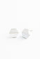 Dorothy Hexagon Shell Stud Earrings