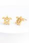 Turtle Gold Stud Earrings