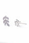 Rowen Leaf Stud Earrings