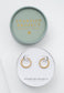 Eternity Hoops in Gold