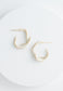 With a Twist Hoops in Ivory