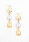 Fresh Beginnings Mixed Metal Drop Earrings -Mekhada