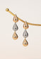 Fresh Beginnings Mixed Metal Drop Earrings -Mekhada