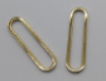Silver Plated flat oval connector
