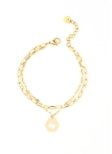 Kelleys Island map bracelet 004-G