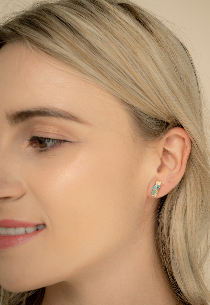 Brayden Turquoise Studs