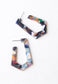 Alma Resin Hoops in Kaleidoscope