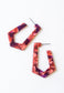 Alma Resin Hoops in Shades of Blush