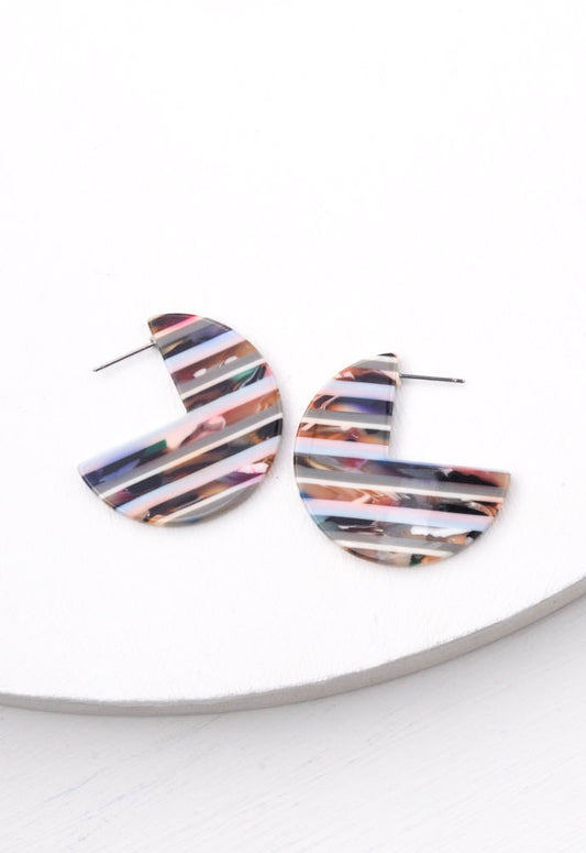 Fireside Multicolored Resin Earrings