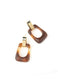 Legacy Geometric Earrings in Amber