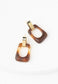 Legacy Geometric Earrings in Amber