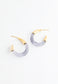 Golden Lilac Resin Hoops