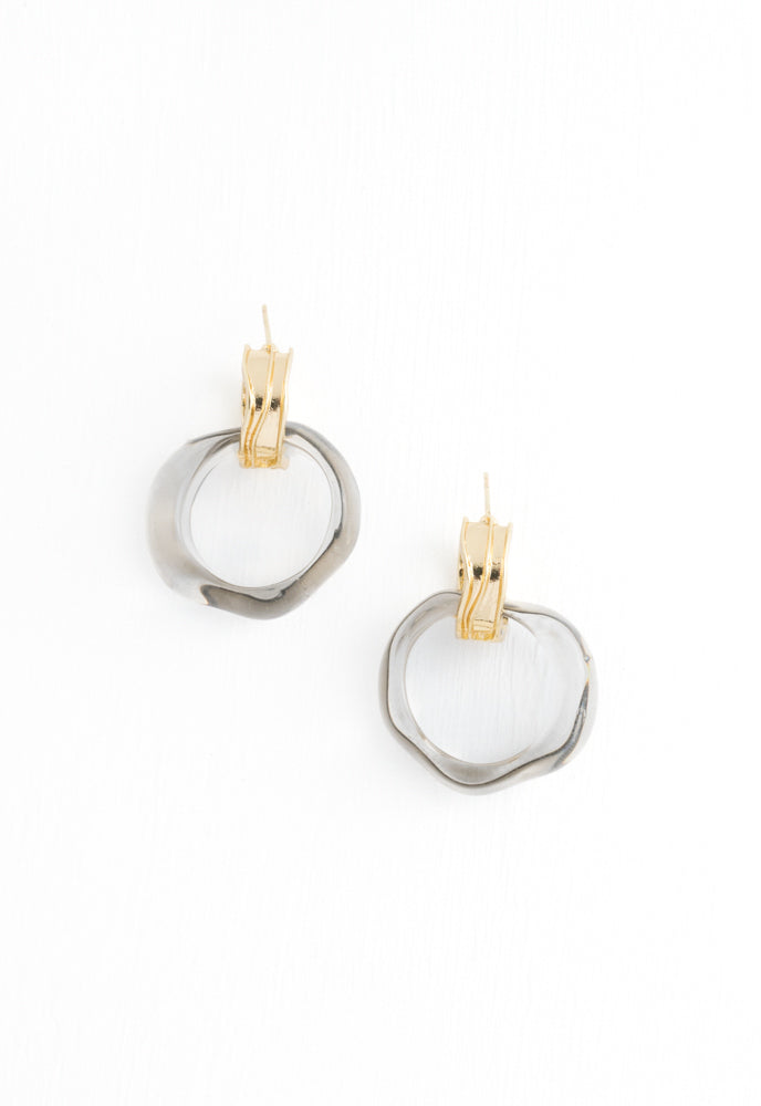 All You’ll Ever Need Hoops in translucent charcoal