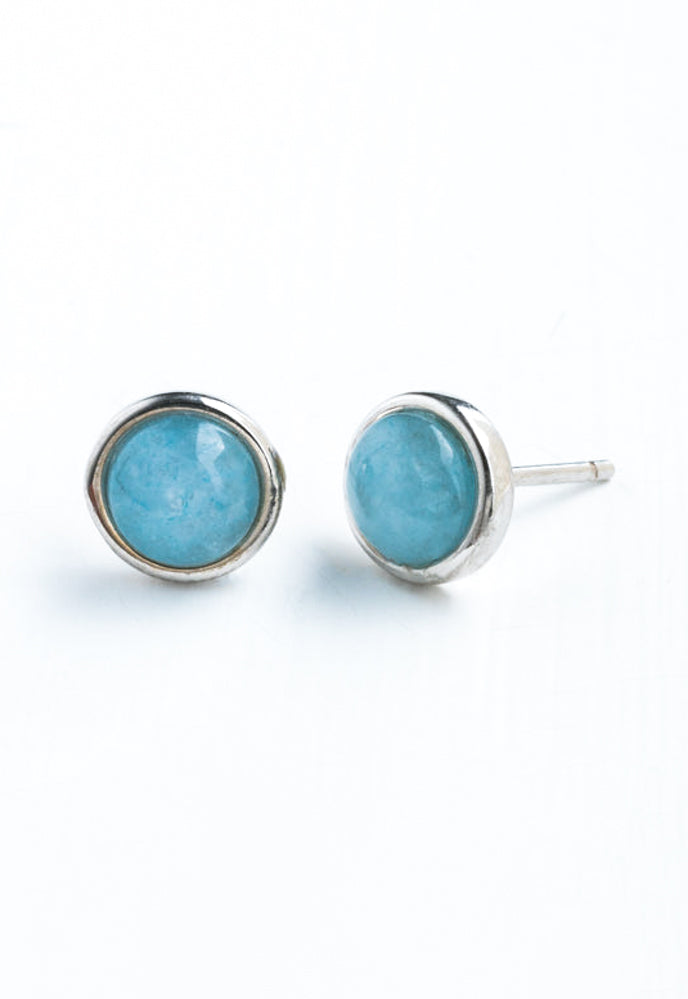 Breathe Aquamarine Studs