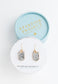 Ink Stone Earrings in Heather Gray