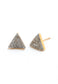 Gemini Druzy Studs in Gold
