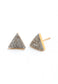 Gemini Druzy Studs in Gold