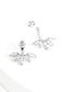 Shine Together 2pc Marquise Cut Zircon and Platinum Ear Jacket Earrings