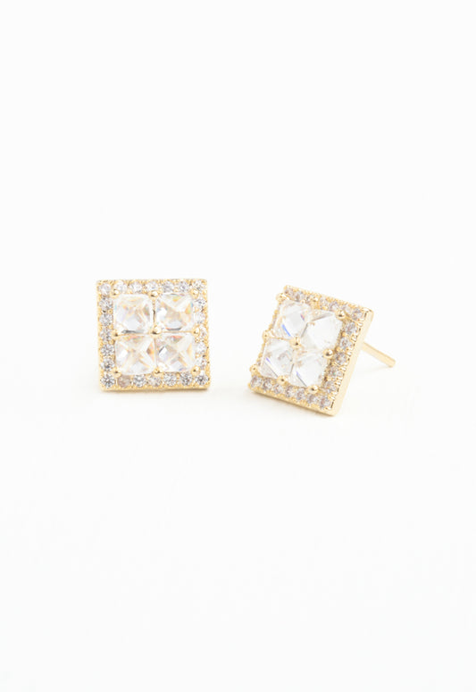 Dignity Zircon Stud Earrings