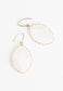 Radiant Light Crystal Earrings in Ivory
