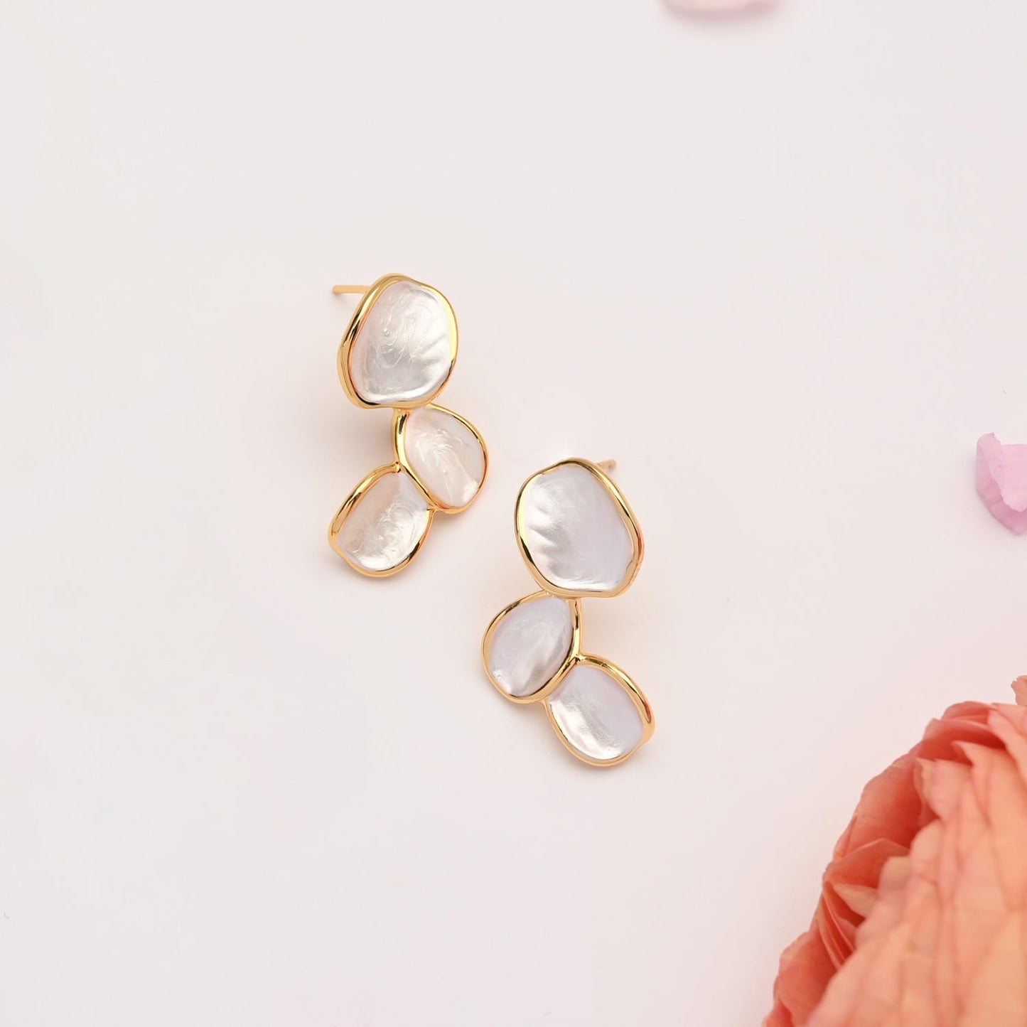 Hope Echo Earrings in Ivory