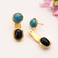 Eclipse Turquoise Ear Jackets